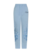Trapstar x Ed Hardy Women's Love On Fire Jogger - Baby Blue