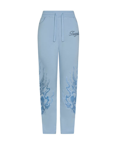 Trapstar x Ed Hardy Women's Love On Fire Jogger - Baby Blue