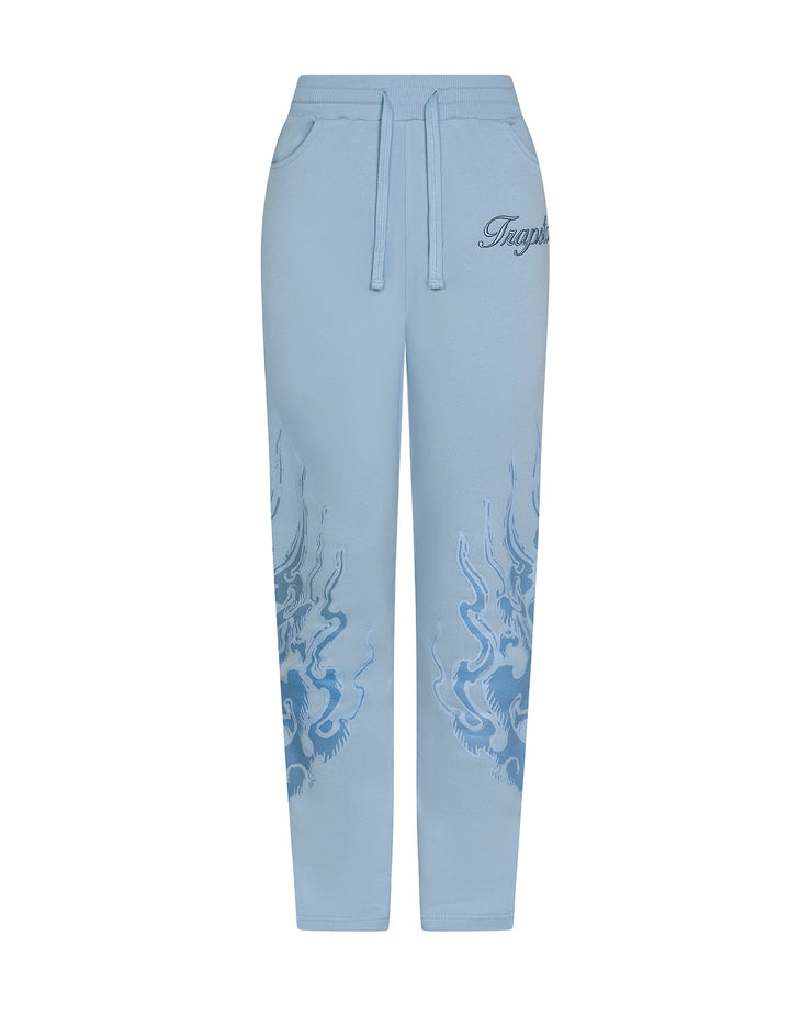 Trapstar x Ed Hardy Women's Love On Fire Jogger - Baby Blue