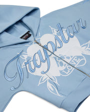 Trapstar x Ed Hardy Women's Love On Fire Hoodie - Baby Blue