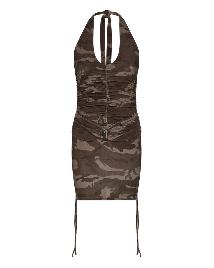 Irongate T Womens Dress - Brown Camo