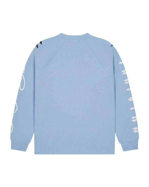 Trapstar x Ed Hardy Waffle LS Top - Light Blue - My Store