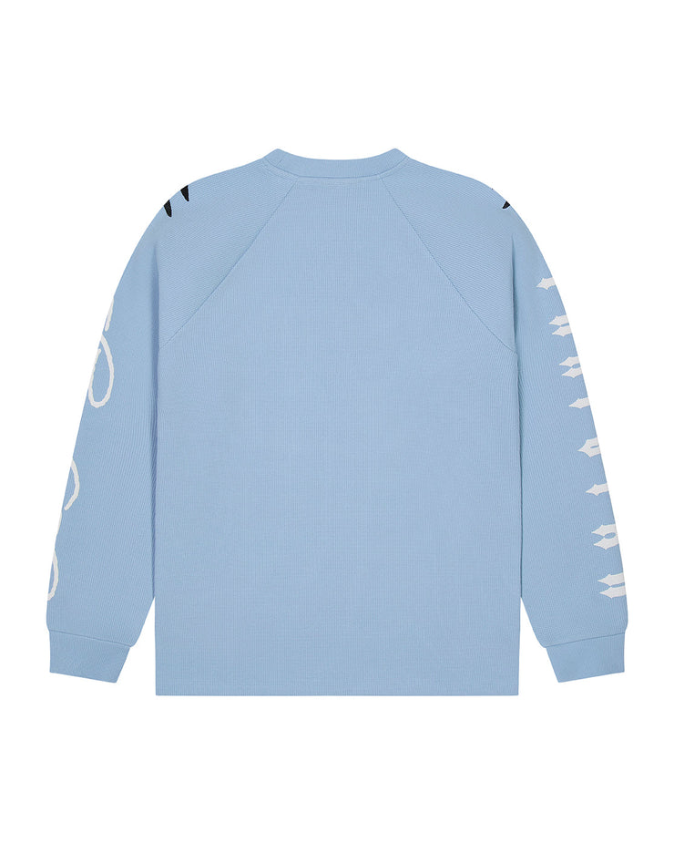 Trapstar x Ed Hardy Waffle LS Top - Light Blue - My Store