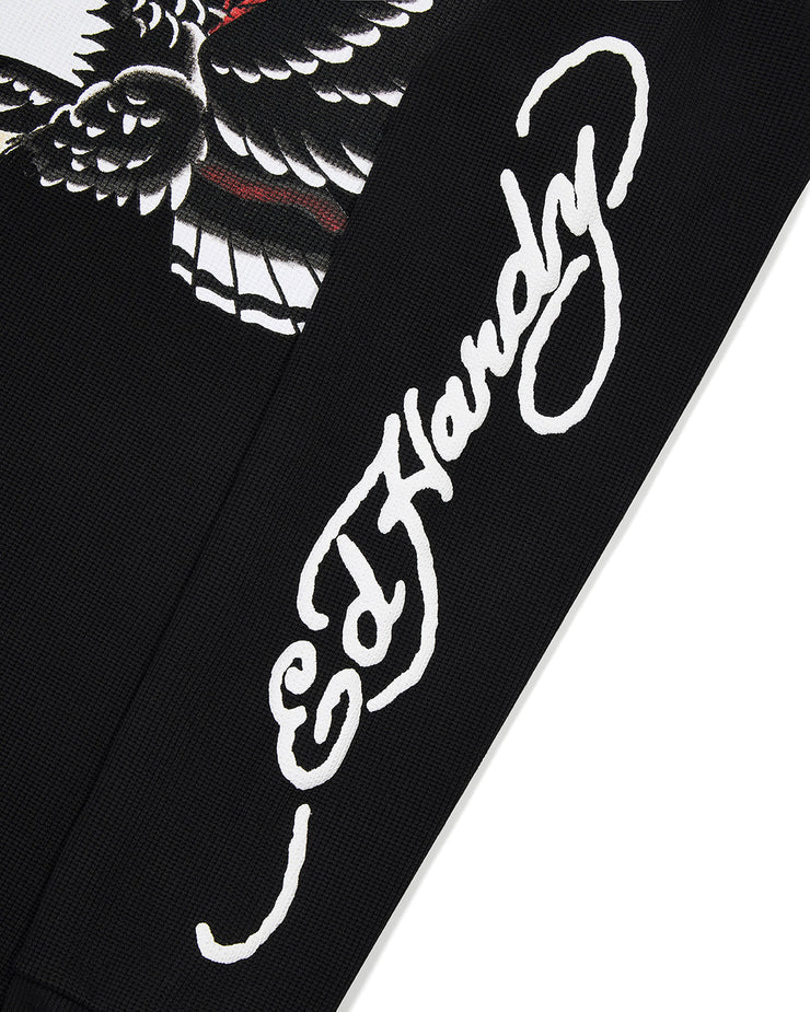 Trapstar x Ed Hardy Waffle LS Top - Black - My Store