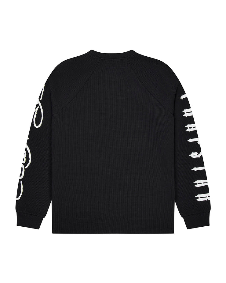Trapstar x Ed Hardy Waffle LS Top - Black - My Store