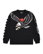 Trapstar x Ed Hardy Waffle LS Top - Black - My Store