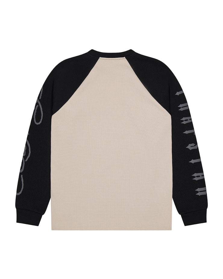 Trapstar x Ed Hardy Waffle LS Top - Natural/Black - My Store