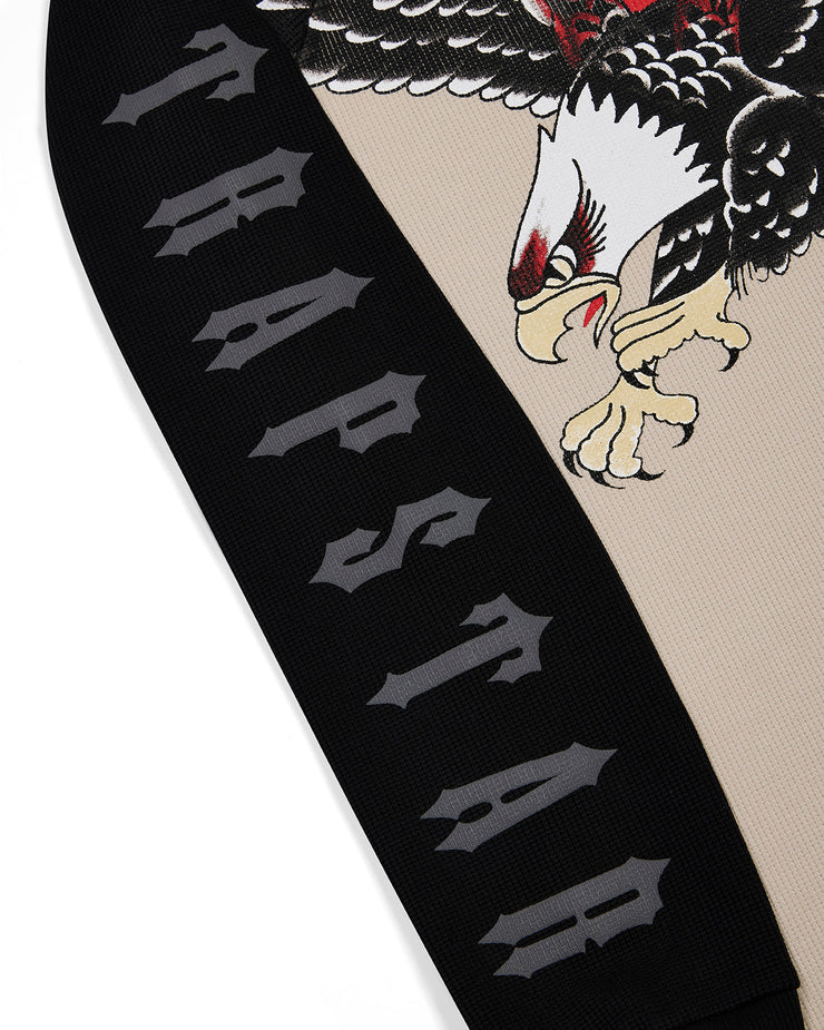 Trapstar x Ed Hardy Waffle LS Top - Natural/Black - My Store