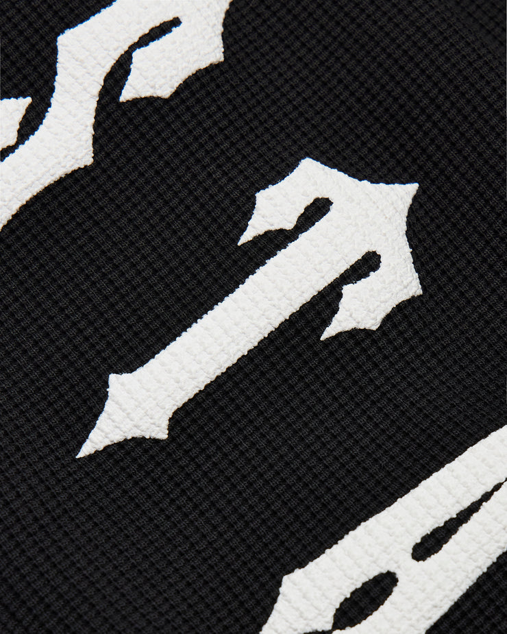 Trapstar x Ed Hardy Waffle LS Top - Black - My Store