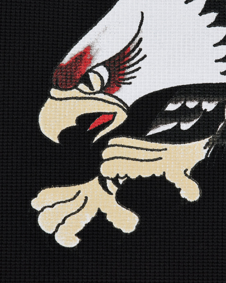 Trapstar x Ed Hardy Waffle LS Top - Black - My Store