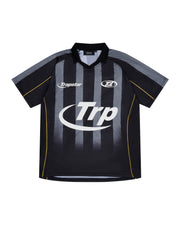 *PRE ORDER* Hyperdrive Striped Football Jersey - Black