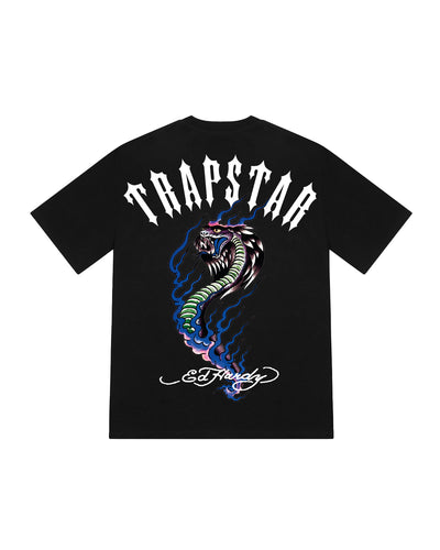 Trapstar x Ed Hardy Flame Snake Tee - Black
